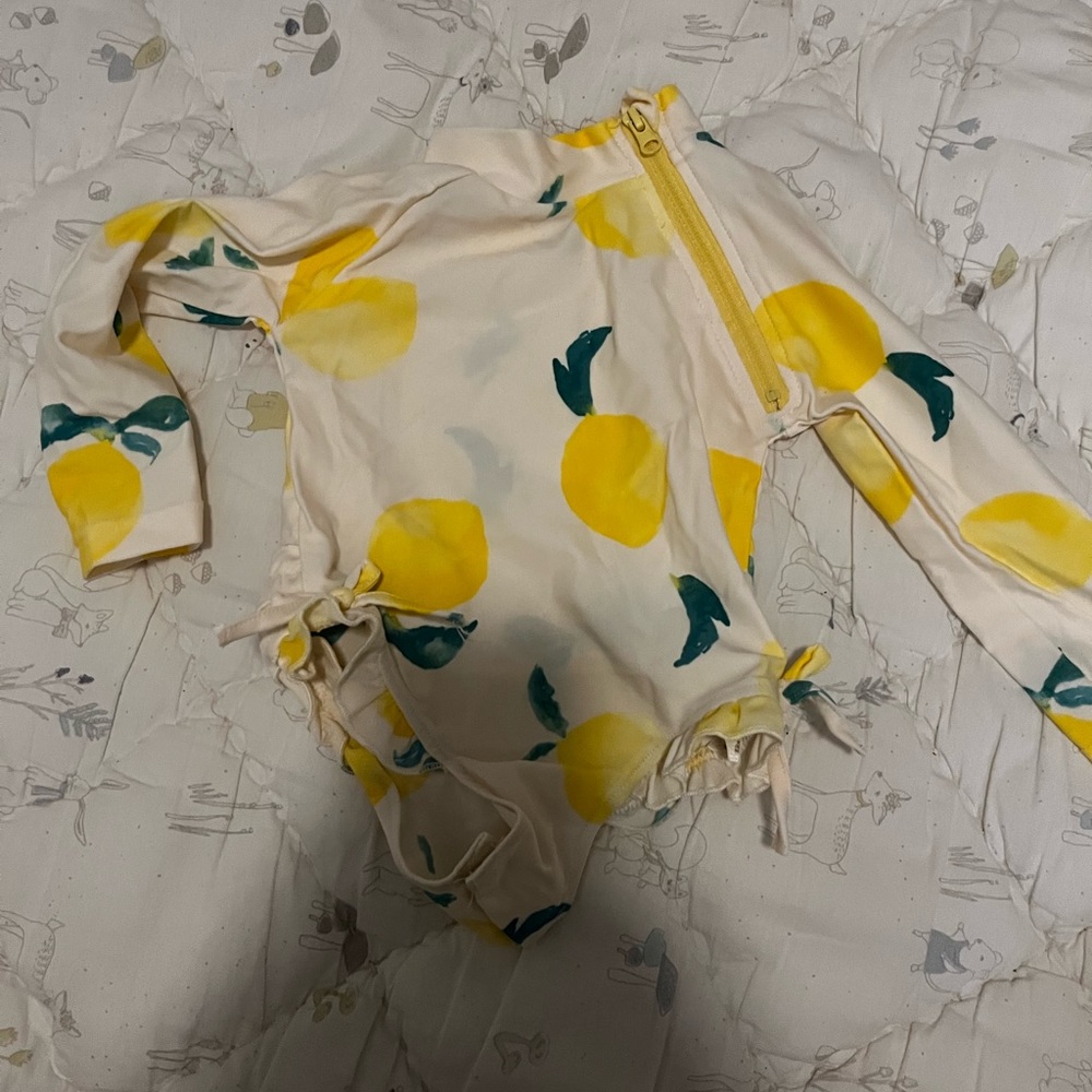 Jessica simpson lemon long sleeve swimsuit 12 months